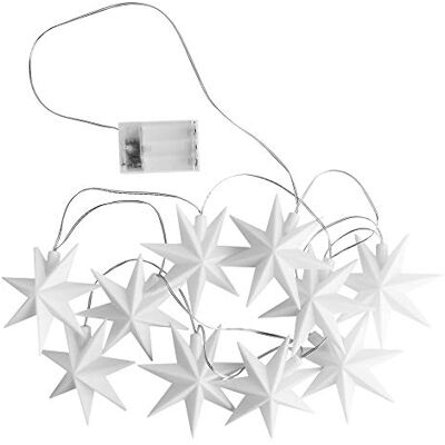 Ideen mit Herz LED-Lichterkette Sterne Indoor 10 weiße Sterne je Ø 12cm je 1 LED in Warmweiß batteriebetrieben Timer-Funktion: 6 Stunden AN 18 Stunden AUS Fenster-Deko Weihnachtsdeko Ideen mit Herz LED-Lichterkette Sterne Indoor 10 weiße Sterne je Ø 12cm je 1 LED in Warmweiß batteriebetrieben Timer-Funktion: 6 Stunden AN 18 Stunden AUS Fenster-Deko Weihnachtsdeko