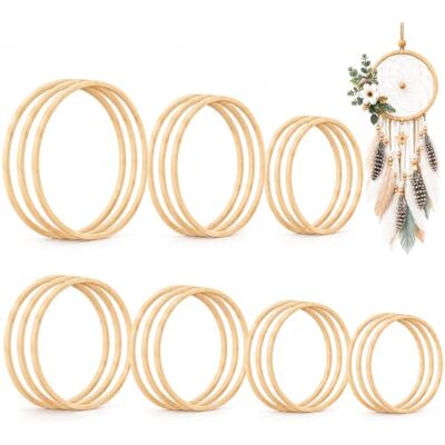 yolzhxe 21 stk DIY Bambus Holzringe zum Basteln 10/13/15/17/18/20/22 cm Makramee Ringe, Bambusringe für Traumfänger, Traumfänger Ringe, Floral Hoop für Weihnachten Hochzeitskranz Wandbehang Deko yolzhxe 21 stk DIY Bambus Holzringe zum Basteln 10/13/15/17/18/20/22 cm Makramee Ringe, Bambusringe für Traumfänger, Traumfänger Ringe, Floral Hoop für Weihnachten Hochzeitskranz Wandbehang Deko