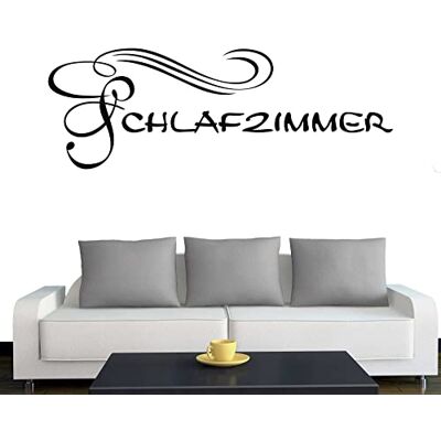 Klebesüchtig A681 Tür-/Wandtattoo "Schlafzimmer" 40cm x 14cm schwarz (erh. in 40 Farben und 4 Größen) Klebesüchtig A681 Tür-/Wandtattoo "Schlafzimmer" 40cm x 14cm schwarz (erh. in 40 Farben und 4 Größen)