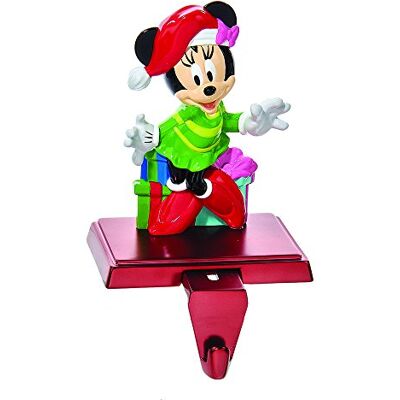 Kurt Adler Minnie Mouse Strumpfhalter, Plastik, Rose, 5in Kurt Adler Minnie Mouse Strumpfhalter, Plastik, Rose, 5in