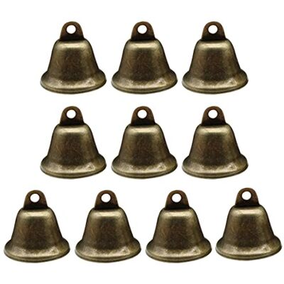 asabopp 10 Stück kleine Bells Vintage Stil, hängende Glocken, Weihnachts Haustierhalsband für Hochzeit, Hallowmas Dekoration asabopp 10 Stück kleine Bells Vintage Stil, hängende Glocken, Weihnachts Haustierhalsband für Hochzeit, Hallowmas Dekoration