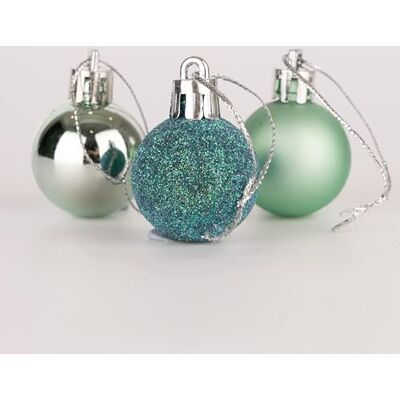 SHATCHI 30 mm/24 Stück Weihnachtskugeln, bruchsicher, türkis, Weihnachtsbaumschmuck, Kugel, Ornamente, Kugeln, Weihnachtsdekoration, Urlaubsdekoration, glänzend, matt, Glitzer SHATCHI 30 mm/24 Stück Weihnachtskugeln, bruchsicher, türkis, Weihnachtsbaumschmuck, Kugel, Ornamente, Kugeln, Weihnachtsdekoration, Urlaubsdekoration, glänzend, matt, Glitzer