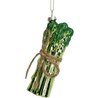 HD Collection Christbaumschmuck Glas 12cm Grünspargel Figur zum Aufhängen handbemalt & mit Glitzer Weihnachtsbaum Anhänger für Weihnachten Christbaumanhänger & Weihnachtsbaumschmuck Gemüse Spargel Grün HD Collection Christbaumschmuck Glas 12cm Grünspargel Figur zum Aufhängen handbemalt & mit Glitzer Weihnachtsbaum Anhänger für Weihnachten Christbaumanhänger & Weihnachtsbaumschmuck Gemüse Spargel Grün