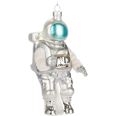 BRUBAKER Astronaut Handbemalte Weihnachtskugel aus Glas 14,5 cm Baumkugel Weltraumfahrer Weltraum Weltall Raumfahrt Dekoration Weihnachten Mundgeblasener Christbaumschmuck BRUBAKER Astronaut Handbemalte Weihnachtskugel aus Glas 14,5 cm Baumkugel Weltraumfahrer Weltraum Weltall Raumfahrt Dekoration Weihnachten Mundgeblasener Christbaumschmuck