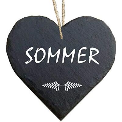 Homeyourself Herz Schieferherz Schiefer Schieferschild 10 x 10 cm Sommer schwarz Dekoschild Wandschild Schild Stein Geschenk Homeyourself Herz Schieferherz Schiefer Schieferschild 10 x 10 cm Sommer schwarz Dekoschild Wandschild Schild Stein Geschenk