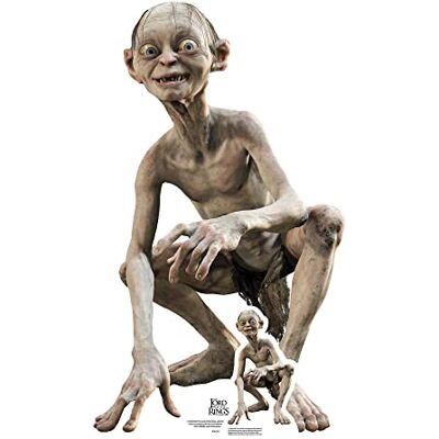 STAR CUTOUTS SC4128 Gollum Der Herr der Ringe Pappaufsteller in Lebensgröße mit Mini STAR CUTOUTS SC4128 Gollum Der Herr der Ringe Pappaufsteller in Lebensgröße mit Mini