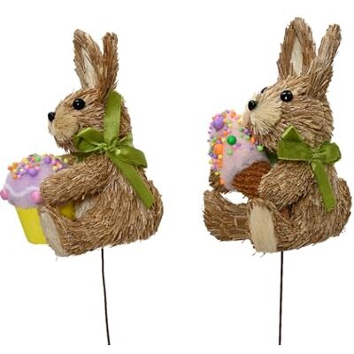 Decoris Dekofigur Hase Stroh 52cm am Stab mit Dessert 1 Stück Sortiert Dekohase zum Stecken für Ostern Frühling Osterstecker Dekostecker Osterhase als Osterdeko Osterschmuck Ostergeschenk Natur Braun Decoris Dekofigur Hase Stroh 52cm am Stab mit Dessert 1 Stück Sortiert Dekohase zum Stecken für Ostern Frühling Osterstecker Dekostecker Osterhase als Osterdeko Osterschmuck Ostergeschenk Natur Braun