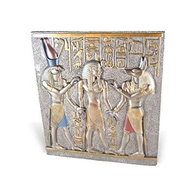 lachineuse Ägyptisches Relief Ramses I – 28 x 25 cm – Ägyptischer Rahmen mit Pharaonen & Hieroglyphen – Ägyptische Dekoration – Figur ägyptischer Gegenstand – Ägyptische Büste – originelle lachineuse Ägyptisches Relief Ramses I – 28 x 25 cm – Ägyptischer Rahmen mit Pharaonen & Hieroglyphen – Ägyptische Dekoration – Figur ägyptischer Gegenstand – Ägyptische Büste – originelle