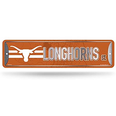 Rico Industries NCAA Texas Longhorns Heimdekoration Metall-Straßenschild (10,2 x 38,1 cm) – ideal für Zuhause, Büro, Schlafzimmer und Männerhöhle – hergestellt Rico Industries NCAA Texas Longhorns Heimdekoration Metall-Straßenschild (10,2 x 38,1 cm) – ideal für Zuhause, Büro, Schlafzimmer und Männerhöhle – hergestellt