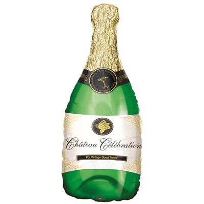 PARTY DISCOUNT NEU Folienballon Sektflasche Champagnerflasche, ca. 35x91cm PARTY DISCOUNT NEU Folienballon Sektflasche Champagnerflasche, ca. 35x91cm