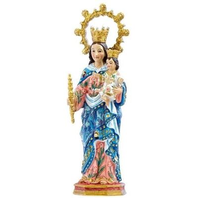 DRW Jungfrau Hilfs Figur aus Harz mit handbemalter Krone, 15 cm DRW Jungfrau Hilfs Figur aus Harz mit handbemalter Krone, 15 cm