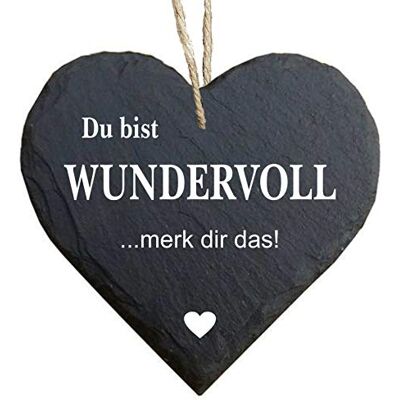 Homeyourself Herz Schieferherz Schiefer Schieferschild 10 x 10 cm Du bist wundervoll Merk dir das schwarz Dekoschild Wandschild Schild Stein Geschenk Homeyourself Herz Schieferherz Schiefer Schieferschild 10 x 10 cm Du bist wundervoll Merk dir das schwarz Dekoschild Wandschild Schild Stein Geschenk