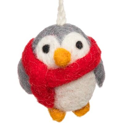 SIKORA Filz Anhänger hangemachter Christbaumschmuck aus Wollfilz Deko Figur Weihnachten Ornament Handmade in Nepal, Farbe:Pinguin klein 5cm FZ12 SIKORA Filz Anhänger hangemachter Christbaumschmuck aus Wollfilz Deko Figur Weihnachten Ornament Handmade in Nepal, Farbe:Pinguin klein 5cm FZ12