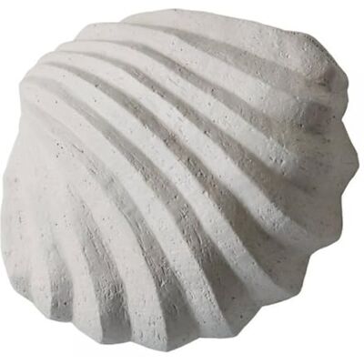 Cooee Design Dekofigur -Sculpture The Clam Shell Muschel Beton Farbe: weiß 13 x 11 x 5,5 cm Cooee Design Dekofigur -Sculpture The Clam Shell Muschel Beton Farbe: weiß 13 x 11 x 5,5 cm
