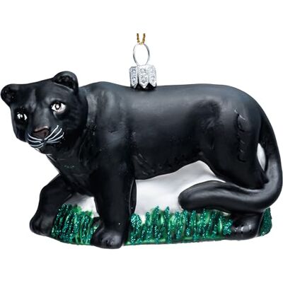 SIKORA Schwarzer Panther besondere Weihnachtskugel Glas Weihnachtsmann Christbaumschmuck Deko Figur Weihnachten Anhänger Ornament Premium Line BS841 SIKORA Schwarzer Panther besondere Weihnachtskugel Glas Weihnachtsmann Christbaumschmuck Deko Figur Weihnachten Anhänger Ornament Premium Line BS841