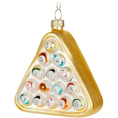 BRUBAKER Billard Handbemalte Weihnachtskugel aus Glas 9,5 cm Baumkugel Billardkugeln Bunt Lustige Weihnachtsdeko Mundgeblasener Christbaumschmuck Figur Lustig Deko Anhänger BRUBAKER Billard Handbemalte Weihnachtskugel aus Glas 9,5 cm Baumkugel Billardkugeln Bunt Lustige Weihnachtsdeko Mundgeblasener Christbaumschmuck Figur Lustig Deko Anhänger