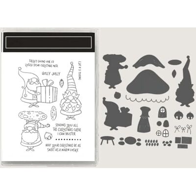 Aruieys Klarstempel & Metallstanzen Set, Weihnachten 2026 Neu Halloween, DIY Scrapbooking Basteln für Geburtstag‑ und Feiertags‑Grußkarten Aruieys Klarstempel & Metallstanzen Set, Weihnachten 2026 Neu Halloween, DIY Scrapbooking Basteln für Geburtstag‑ und Feiertags‑Grußkarten