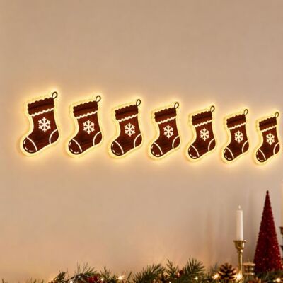 Generic LED-Rentier-Wanddekorationen Festliche Weihnachtsbeleuchtung Weihnachtsdeko LED Rentier Wanddeko, 7er 3D Rentier Weihnachtsbeleuchtung Innen Wand Deko Generic LED-Rentier-Wanddekorationen Festliche Weihnachtsbeleuchtung Weihnachtsdeko LED Rentier Wanddeko, 7er 3D Rentier Weihnachtsbeleuchtung Innen Wand Deko