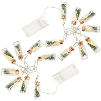 Nipach GmbH 2er Set 8 LED Lichterkette warmweiß Mini-Gläser (Baum mit Schneekugeln) Weihnachten Batterie Timer Weihnachtsdekoration Weihnachtsbaumkette Nipach GmbH 2er Set 8 LED Lichterkette warmweiß Mini-Gläser (Baum mit Schneekugeln) Weihnachten Batterie Timer Weihnachtsdekoration Weihnachtsbaumkette