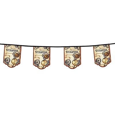 TH-MP Wimpelkette Partydekoration Steampunk Fark Cosplay Eventdekoration Wimpel Wanddeko ca 4m TH-MP Wimpelkette Partydekoration Steampunk Fark Cosplay Eventdekoration Wimpel Wanddeko ca 4m