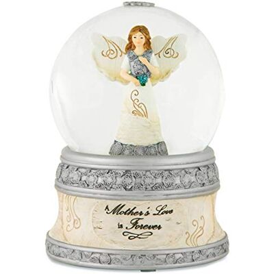 Pavilion Gift Company Elements 82329 100 mm Musical Wasser Globe mit Engel Figur, Liebe der Mutter, 6 Pavilion Gift Company Elements 82329 100 mm Musical Wasser Globe mit Engel Figur, Liebe der Mutter, 6