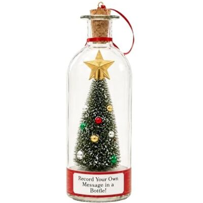 Bterah Weihnachtsschmuck Geschenkton Aufnahme-funktion bis 30 Sekunden, dekorative Flasche mit verschneitem , Batterien erforderlich (nicht enthalten). Bterah Weihnachtsschmuck Geschenkton Aufnahme-funktion bis 30 Sekunden, dekorative Flasche mit verschneitem , Batterien erforderlich (nicht enthalten).