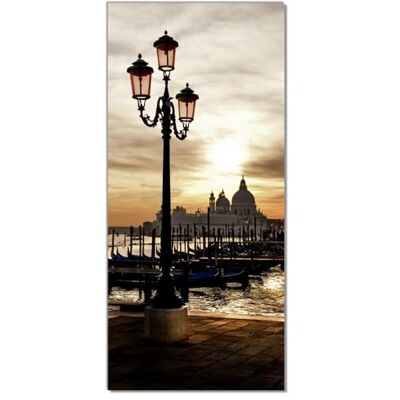 Wallario Selbstklebende Türtapete Venedig Lagune bei Sonnenuntergang Türposter 93 x 205 cm Abwischbar, rückstandsfrei zu entfernen Wallario Selbstklebende Türtapete Venedig Lagune bei Sonnenuntergang Türposter 93 x 205 cm Abwischbar, rückstandsfrei zu entfernen