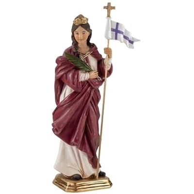 DRW Figur Santa Ursula Handbemaltes Harz 22 cm DRW Figur Santa Ursula Handbemaltes Harz 22 cm