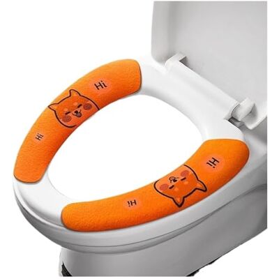SQQCREATO Toilettensitzbezug 2 Stück/Set WC-Aufkleber-Sitzbezüge Wiederverwendbares waschbares wasserdichtes Kissen Universal(Orange Shiba Dog-M) SQQCREATO Toilettensitzbezug 2 Stück/Set WC-Aufkleber-Sitzbezüge Wiederverwendbares waschbares wasserdichtes Kissen Universal(Orange Shiba Dog-M)