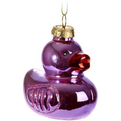 BRUBAKER Quietscheente Pink-Lila Weihnachtskugel aus Glas Handbemalt und Mundgeblasen Christbaumschmuck Lustig Christbaumkugel Ente Figuren Weihnachtsdeko Anhänger Deko Baumkugel BRUBAKER Quietscheente Pink-Lila Weihnachtskugel aus Glas Handbemalt und Mundgeblasen Christbaumschmuck Lustig Christbaumkugel Ente Figuren Weihnachtsdeko Anhänger Deko Baumkugel