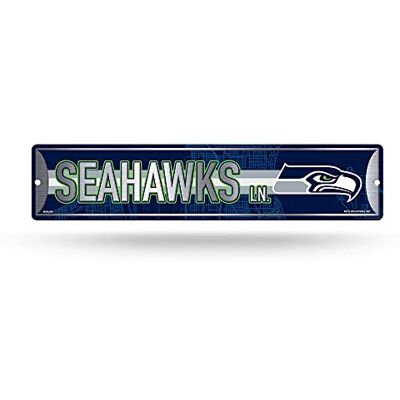 Rico Industries NFL Seattle Seahawks Home Decor Metall-Straßenschild (10,2 x 38,1 cm) – ideal für Zuhause, Büro, Schlafzimmer und Männerhöhle – hergestellt, Silber Rico Industries NFL Seattle Seahawks Home Decor Metall-Straßenschild (10,2 x 38,1 cm) – ideal für Zuhause, Büro, Schlafzimmer und Männerhöhle – hergestellt, Silber
