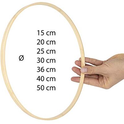 YAMOOCO EkoDeko Bambus Ringe 5er-Pack: 30cm Holzringe zum Basteln Traumfänger Holzring Holzreifen YAMOOCO EkoDeko Bambus Ringe 5er-Pack: 30cm Holzringe zum Basteln Traumfänger Holzring Holzreifen