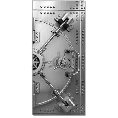 Wallario Selbstklebende Türtapete Tresortür mit Öffnungsmechanismus Türposter 93 x 205 cm Abwischbar, rückstandsfrei zu entfernen Wallario Selbstklebende Türtapete Tresortür mit Öffnungsmechanismus Türposter 93 x 205 cm Abwischbar, rückstandsfrei zu entfernen