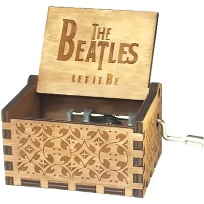 Cuzit Antik Geschnitzte Spieluhr mit Melodie von Let It Be Geburtstagsgeschenk, Partyzubehör, Handkurbel, Holzspielzeug Cuzit Antik Geschnitzte Spieluhr mit Melodie von Let It Be Geburtstagsgeschenk, Partyzubehör, Handkurbel, Holzspielzeug