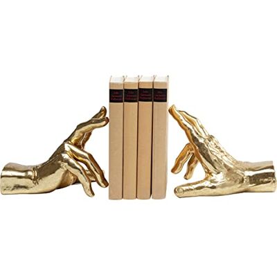 Kare Design Buchstütze Holding Fingers (2/Set), zweiteilige Buchstütze, zwei Hände, Gold, Artikelhöhe 21cm Kare Design Buchstütze Holding Fingers (2/Set), zweiteilige Buchstütze, zwei Hände, Gold, Artikelhöhe 21cm