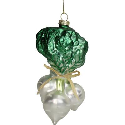 HD Collection Christbaumschmuck Glas 8,9cm Rettich Aufhängen Weihnachtsbaum Anhänger für Weihnachten Christbaumanhänger & Weihnachtsbaumschmuck Weiß Grün HD Collection Christbaumschmuck Glas 8,9cm Rettich Aufhängen Weihnachtsbaum Anhänger für Weihnachten Christbaumanhänger & Weihnachtsbaumschmuck Weiß Grün
