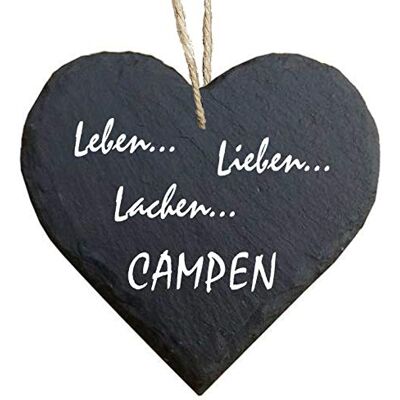 Homeyourself Herz Schieferherz Schiefer Schieferschild 10 x 10 cm Leben Lieben Lachen Campen schwarz Dekoschild Wandschild Schild Stein Camping Wohnwagen Wohnmobil Homeyourself Herz Schieferherz Schiefer Schieferschild 10 x 10 cm Leben Lieben Lachen Campen schwarz Dekoschild Wandschild Schild Stein Camping Wohnwagen Wohnmobil