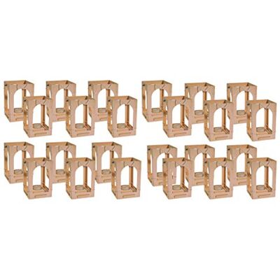 Unbekannt Kinder Holzlaterne zum Basteln von Avantgarde 24er Set Kindergarten Qualität Unbekannt Kinder Holzlaterne zum Basteln von Avantgarde 24er Set Kindergarten Qualität