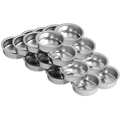 Bütic GmbH Teelichthalter silbern Ø 40mm / 18mm tief Teelicht Tülle für Standard Teelichtkerzen. Ein echtes deutsches Qualitätsprodukt., Größe:20er Set Bütic GmbH Teelichthalter silbern Ø 40mm / 18mm tief Teelicht Tülle für Standard Teelichtkerzen. Ein echtes deutsches Qualitätsprodukt., Größe:20er Set