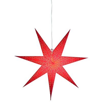 StarTrading Roter Dot Weihnachtsstern - 70cm Hängend Innendekoration StarTrading Roter Dot Weihnachtsstern - 70cm Hängend Innendekoration