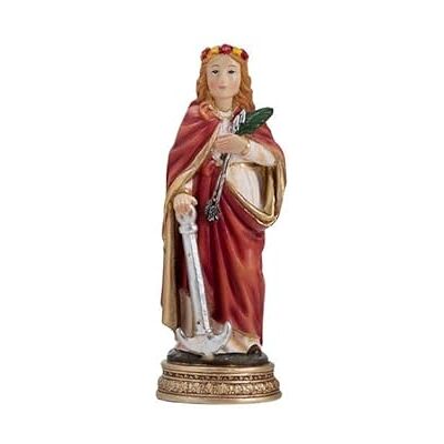 DRW Figur Santa Filomena Harz handbemalt, 13 cm DRW Figur Santa Filomena Harz handbemalt, 13 cm