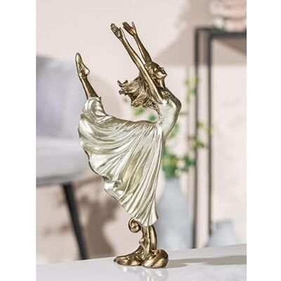 GILDE Figur, Ballerina Kunstharz, 8x14cm, H 31,5cm GILDE Figur, Ballerina Kunstharz, 8x14cm, H 31,5cm