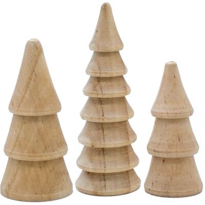 Spetebo Holz Deko Tannenbäume 3er Set 12/10 / 8 cm zum Hinstellen Weihnachtbaum Figur aus Kiefer zur winterlichen Dekoration Christbaum Deko Aufsteller Tischdeko Winterdeko Weihnachtsdeko Spetebo Holz Deko Tannenbäume 3er Set 12/10 / 8 cm zum Hinstellen Weihnachtbaum Figur aus Kiefer zur winterlichen Dekoration Christbaum Deko Aufsteller Tischdeko Winterdeko Weihnachtsdeko