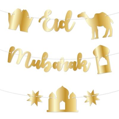 Papierdrachen 10m Girlande als Dekoration für Ramadan Eid Mubarak Ramadanwünsche auf arabisch Deko zum Basteln für Kinder und Erwachsene Eid Mubarak Set 5 Papierdrachen 10m Girlande als Dekoration für Ramadan Eid Mubarak Ramadanwünsche auf arabisch Deko zum Basteln für Kinder und Erwachsene Eid Mubarak Set 5