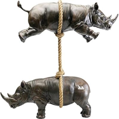 KARE+ - Artistic Rhino - Schwarz/Gold - Dekorativ KARE+ - Artistic Rhino - Schwarz/Gold - Dekorativ