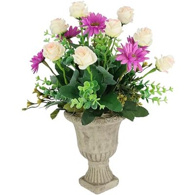 Flair Flower Kunstblume Wildrosen im Pokal 37cm Deko Rosen Kunstrosen Kunstpflanze Blumen Grabschmuck Künstliche Seidenblume Hochzeitsdeko Blumenstrauß Tischdeko Blumendeko Deko Seidenblumen Dekoblume Flair Flower Kunstblume Wildrosen im Pokal 37cm Deko Rosen Kunstrosen Kunstpflanze Blumen Grabschmuck Künstliche Seidenblume Hochzeitsdeko Blumenstrauß Tischdeko Blumendeko Deko Seidenblumen Dekoblume