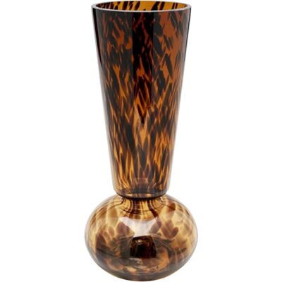 Kare Design Vase Caramel, Braun, 35 cm, Glas, Blumenvase, Dekoration, Handgearbeitet, Gefäß für Blumen Kare Design Vase Caramel, Braun, 35 cm, Glas, Blumenvase, Dekoration, Handgearbeitet, Gefäß für Blumen