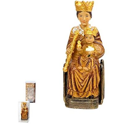 DRW Figur Jungfrau de la Mercé Harz, 11 cm, mit Schachtel mit Geschichte DRW Figur Jungfrau de la Mercé Harz, 11 cm, mit Schachtel mit Geschichte