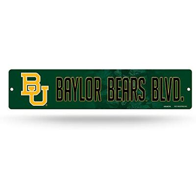 Rico Industries NCAA Baylor Bears 40,6 cm Kunststoff-Straßenschild Dekor, grün, 9,5 x 40,6 cm Rico Industries NCAA Baylor Bears 40,6 cm Kunststoff-Straßenschild Dekor, grün, 9,5 x 40,6 cm