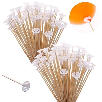 Toyland ® Packungen mit 200–32 cm (12,5 Zoll) Bambus-Ballonstäben und -Bechern – umweltfreundlich, wiederverwendbar und recycelbar – Dekoration für Feiern und Partys Toyland ® Packungen mit 200–32 cm (12,5 Zoll) Bambus-Ballonstäben und -Bechern – umweltfreundlich, wiederverwendbar und recycelbar – Dekoration für Feiern und Partys